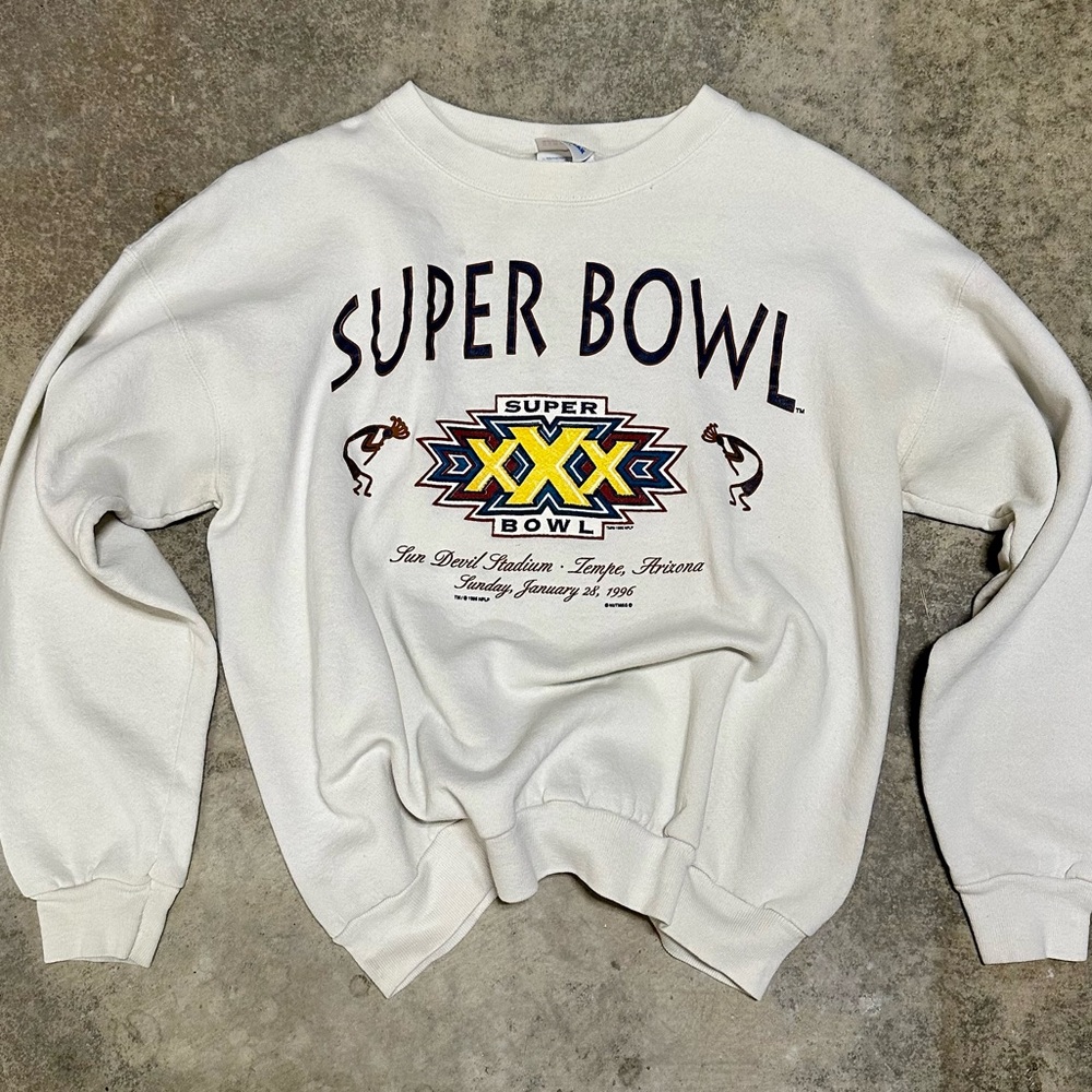 Vintage 90s Western Tempe Arizona Super Bowl Crewneck
